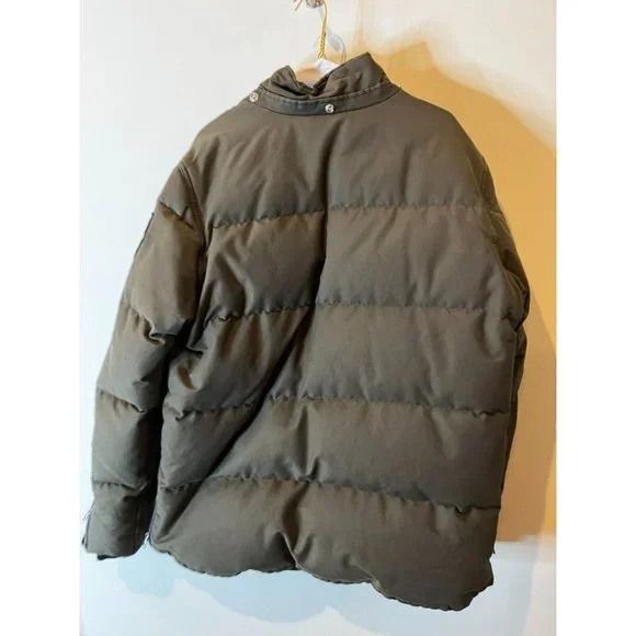 Moose Knuckle Down Filled Canada Men's Khaki Parka Hooded Coat Size XL